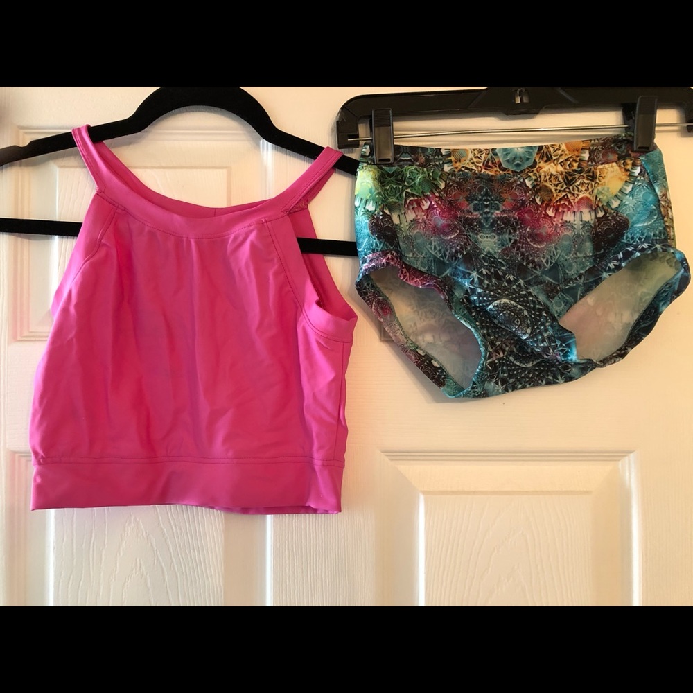 Custom two piece for dance or fitness classes!